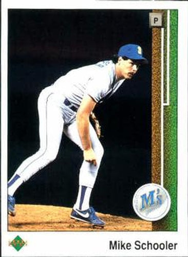 #28 Mike Schooler - Seattle Mariners - 1989 Upper Deck Baseball
