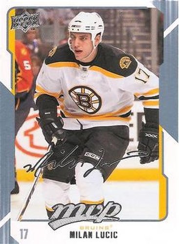 #28 Milan Lucic - Boston Bruins - 2008-09 Upper Deck MVP Hockey