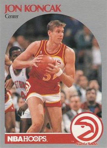 #28 Jon Koncak - Atlanta Hawks - 1990-91 Hoops Basketball