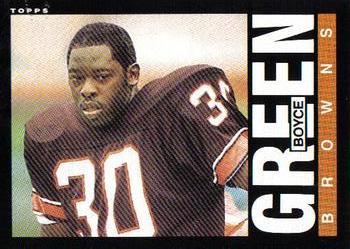 #228 Boyce Green - Cleveland Browns - 1985 Topps Football