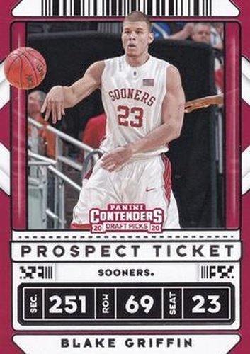 #28 Blake Griffin - Oklahoma Sooners - 2020 Panini Contenders Draft Picks Basketball