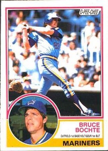 #28 Bruce Bochte - Seattle Mariners - 1983 O-Pee-Chee Baseball
