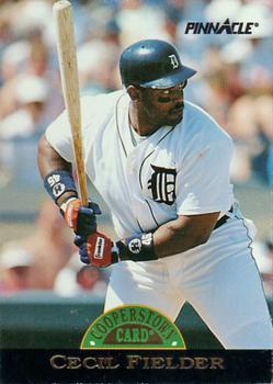 #28 Cecil Fielder - Detroit Tigers - 1993 Pinnacle Cooperstown Baseball