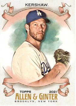#28 Clayton Kershaw - Los Angeles Dodgers - 2021 Topps Allen & Ginter Baseball