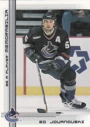 #28 Ed Jovanovski - Vancouver Canucks - 2000-01 Be a Player Memorabilia Hockey