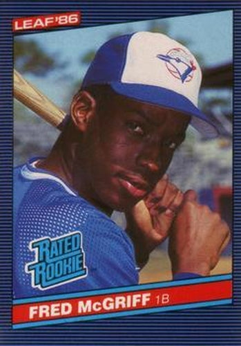 #28 Fred McGriff - Toronto Blue Jays - 1986 Leaf Baseball