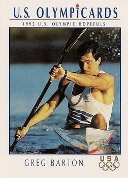 #28 Greg Barton - USA - 1992 Impel U.S. Olympic Hopefuls