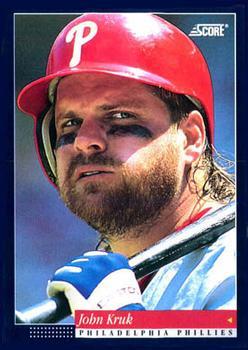 #28 John Kruk - Philadelphia Phillies -1994 Score Baseball