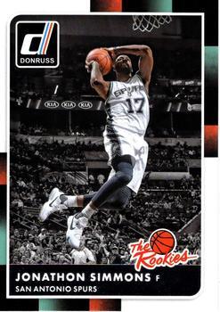 #28 Jonathon Simmons - San Antonio Spurs - 2015-16 Donruss - The Rookies Basketball
