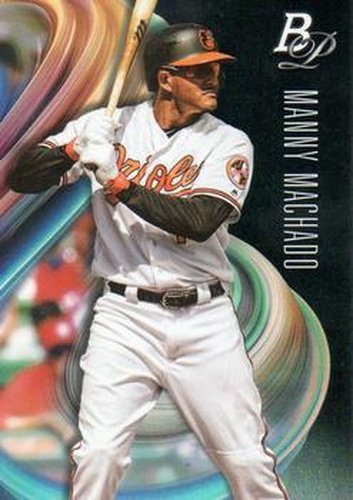 #28 Manny Machado - Baltimore Orioles - 2018 Bowman Platinum Baseball
