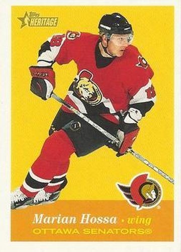 #28 Marian Hossa - Ottawa Senators - 2001-02 Topps Heritage Hockey