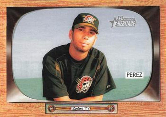 #28 Oliver Perez - Pittsburgh Pirates - 2004 Bowman Heritage Baseball