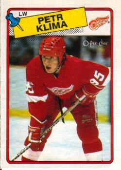 #28 Petr Klima - Detroit Red Wings - 1988-89 O-Pee-Chee Hockey