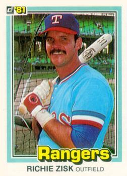 #28 Richie Zisk - Texas Rangers - 1981 Donruss Baseball