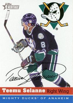 #28 Teemu Selanne - Anaheim Mighty Ducks - 2000-01 Topps Heritage Hockey