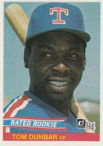 #28 Tom Dunbar - Texas Rangers - 1984 Donruss Baseball