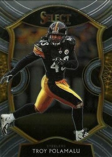 #28 Troy Polamalu - Pittsburgh Steelers - 2020 Panini Select Football