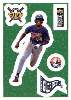#28 Vladimir Guerrero - Montreal Expos - 1997 Collector's Choice Baseball - Stick'Ums