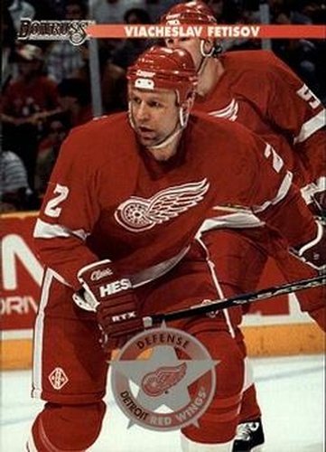 #28 Viacheslav Fetisov - Detroit Red Wings - 1996-97 Donruss Hockey