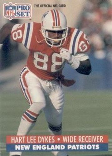 #228 Hart Lee Dykes - New England Patriots - 1991 Pro Set Football