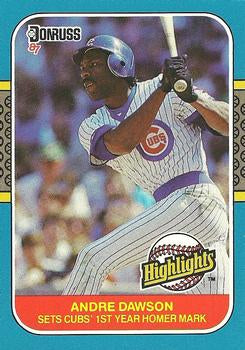 #28 Andre Dawson - Chicago Cubs - 1987 Donruss Highlights Baseball
