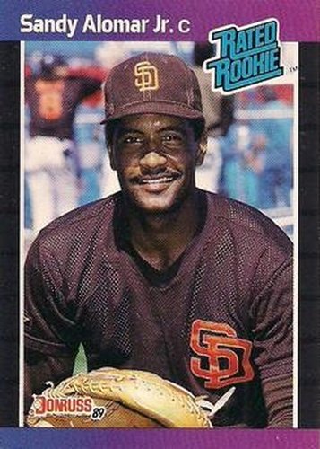 #28 Sandy Alomar Jr. - San Diego Padres - 1989 Donruss Baseball