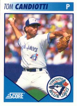 #28 Tom Candiotti - Toronto Blue Jays - 1991 Score Toronto Blue Jays Baseball
