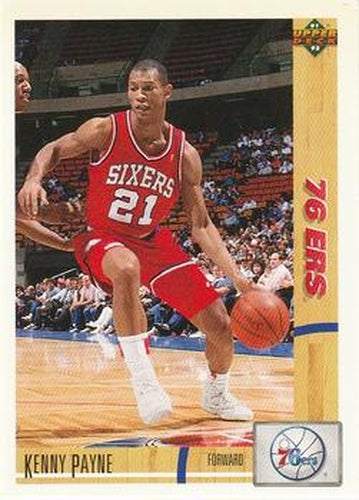 #28 Kenny Payne - Philadelphia 76ers - 1991-92 Upper Deck Basketball