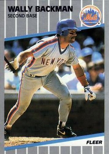 #28 Wally Backman - New York Mets - 1989 Fleer Baseball
