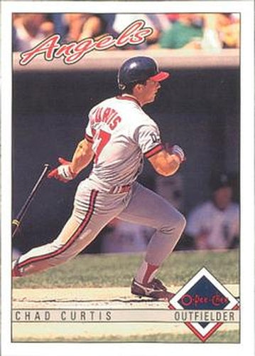 #28 Chad Curtis - California Angels - 1993 O-Pee-Chee Baseball