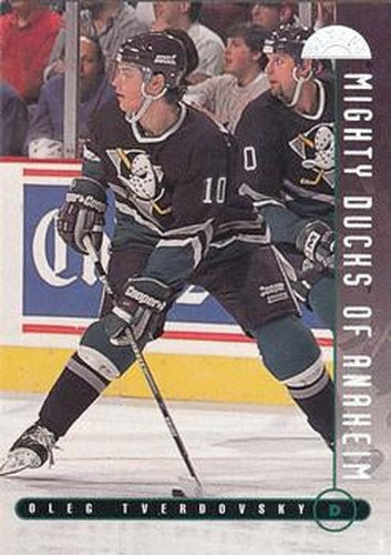 #28 Oleg Tverdovsky - Anaheim Mighty Ducks - 1995-96 Leaf Hockey