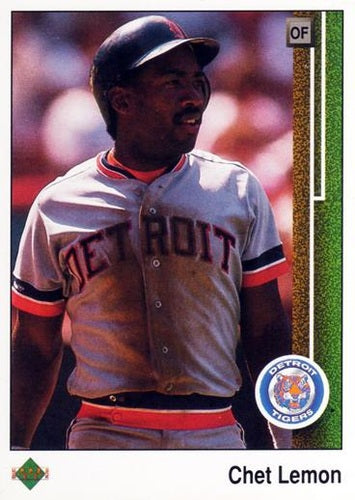 #128 Chet Lemon - Detroit Tigers - 1989 Upper Deck Baseball