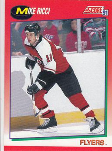 #28 Mike Ricci - Philadelphia Flyers - 1991-92 Score Canadian Hockey
