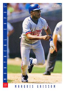 #28 Marquis Grissom - Montreal Expos - 1993 Score Baseball