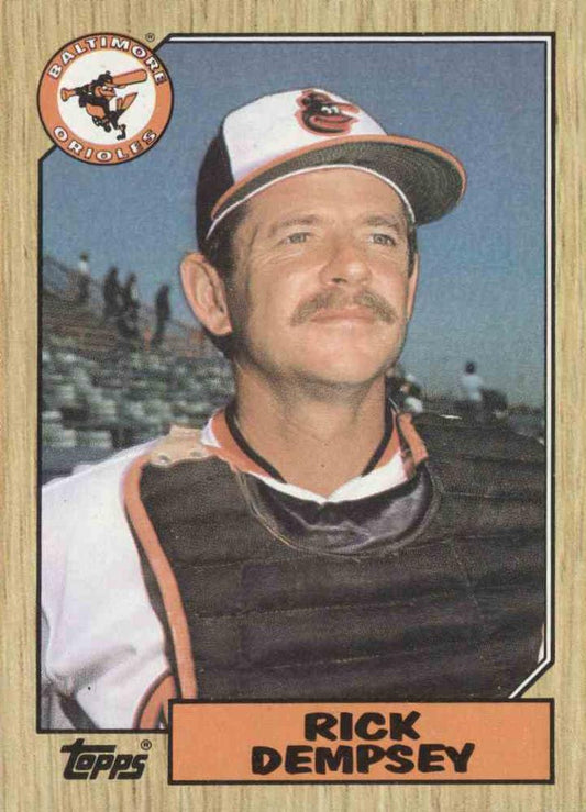 #28 Rick Dempsey - Baltimore Orioles - 1987 Topps Baseball