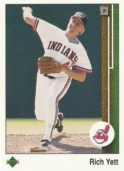 #728 Rich Yett - Cleveland Indians - 1989 Upper Deck Baseball