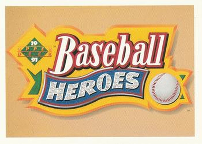 #NNO Header Card - 1991 Upper Deck Baseball - Baseball Heroes: Hank Aaron