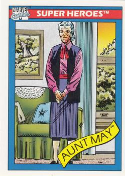 #28 Aunt May - 1990 Impel Marvel Universe