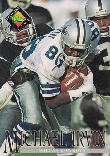 #28 Michael Irvin - Dallas Cowboys - 1994 Pro Line Live Football