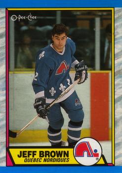 #28 Jeff Brown - Quebec Nordiques - 1989-90 O-Pee-Chee Hockey