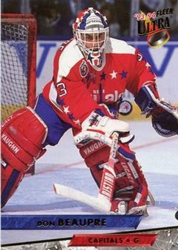 #28 Don Beaupre - Washington Capitals - 1993-94 Ultra Hockey