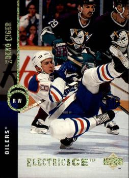 #28 Zdeno Ciger - Edmonton Oilers - 1994-95 Upper Deck Hockey - Electric Ice