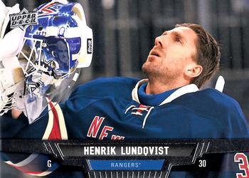 #28 Henrik Lundqvist - New York Rangers - 2013-14 Upper Deck Hockey