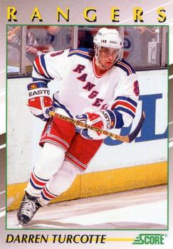 #28 Darren Turcotte - New York Rangers - 1991-92 Score Young Superstars Hockey