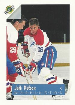 #28 Jeff Nelson - Washington Capitals - 1991 Ultimate Draft Hockey