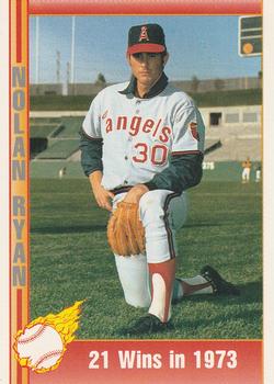 #28 21 Wins in 1973 - California Angels - 1991 Pacific Nolan Ryan Texas Express I Baseball