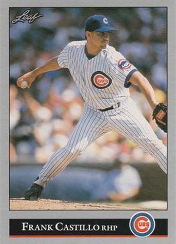#290 Frank Castillo - Chicago Cubs - 1992 Leaf Baseball