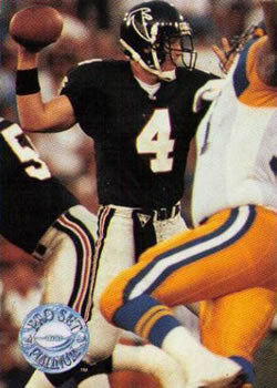#290 Brett Favre - Atlanta Falcons - 1991 Pro Set Platinum Football