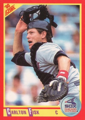 #290 Carlton Fisk - Chicago White Sox - 1990 Score Baseball