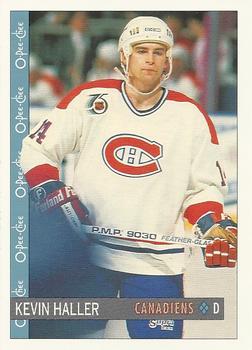 #290 Kevin Haller - Montreal Canadiens - 1992-93 O-Pee-Chee Hockey